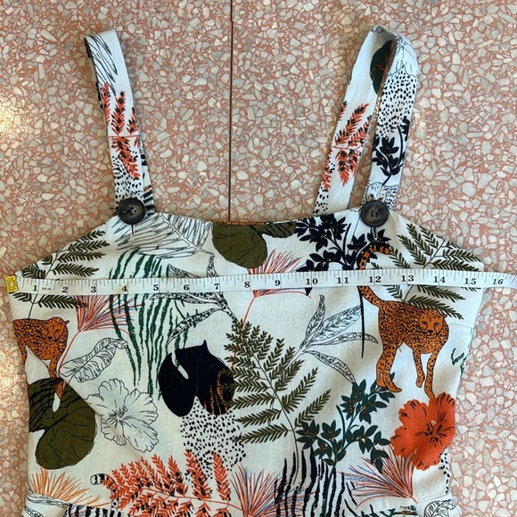 Monteau Los Angeles Big Girls Tropical Print Sundress Size Large - Picture 7 of 10